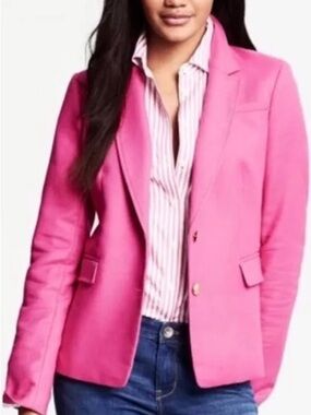 Banana Republic Bright Pink Women's Tailored Blazer